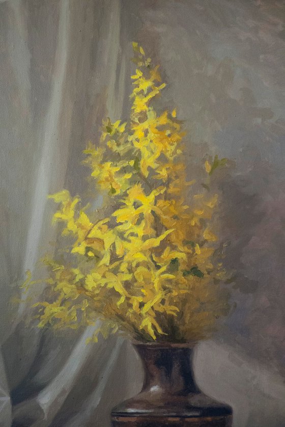 Yellow Flowers in a Vase