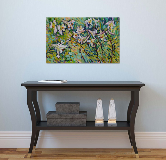 Dance with lilies, original painting