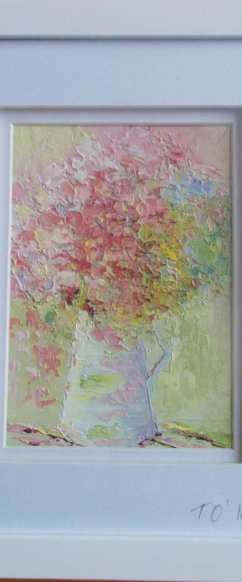 Pink Flowers by Therese O'Keeffe