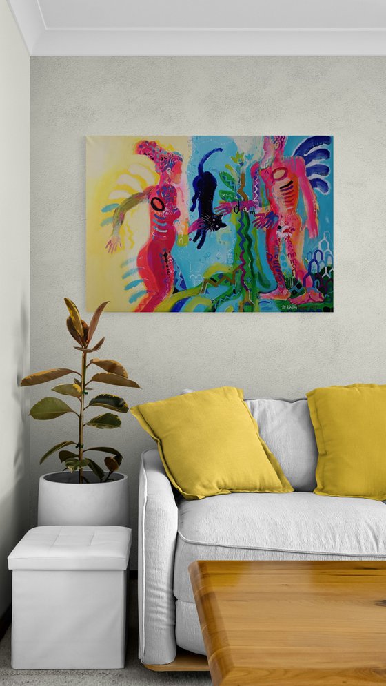 Adam is looking for Eve