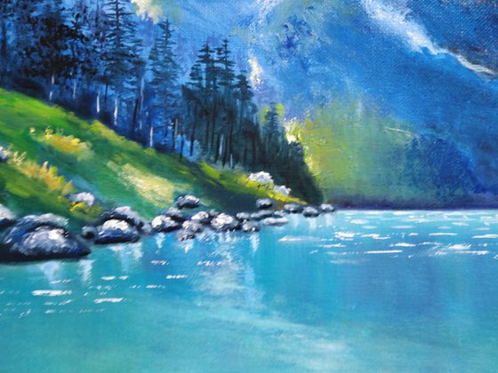 Blue lake