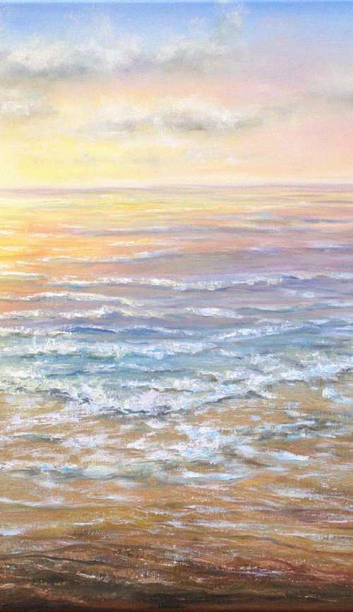 Abstract seascape by Ludmilla Ukrow