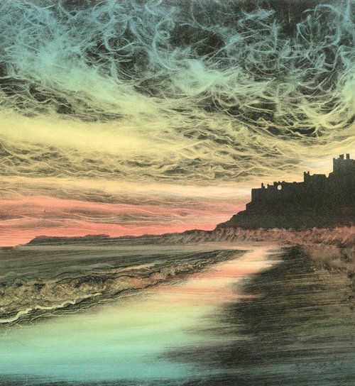 Shifting Sands, Bamburgh Castle by Rebecca Vincent