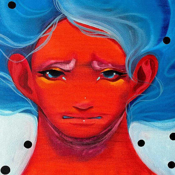 Oil painting “Portrait 1/4”