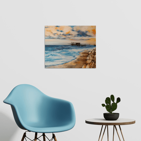 Sunrise over the sea - landscape - sea - home decor