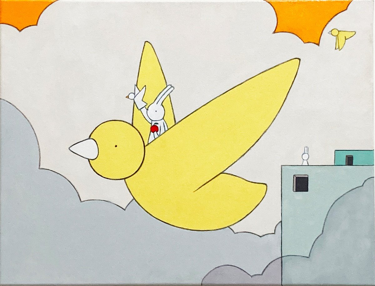 Animal Acrylic Painting By Mr Clement, 16 X 12", They