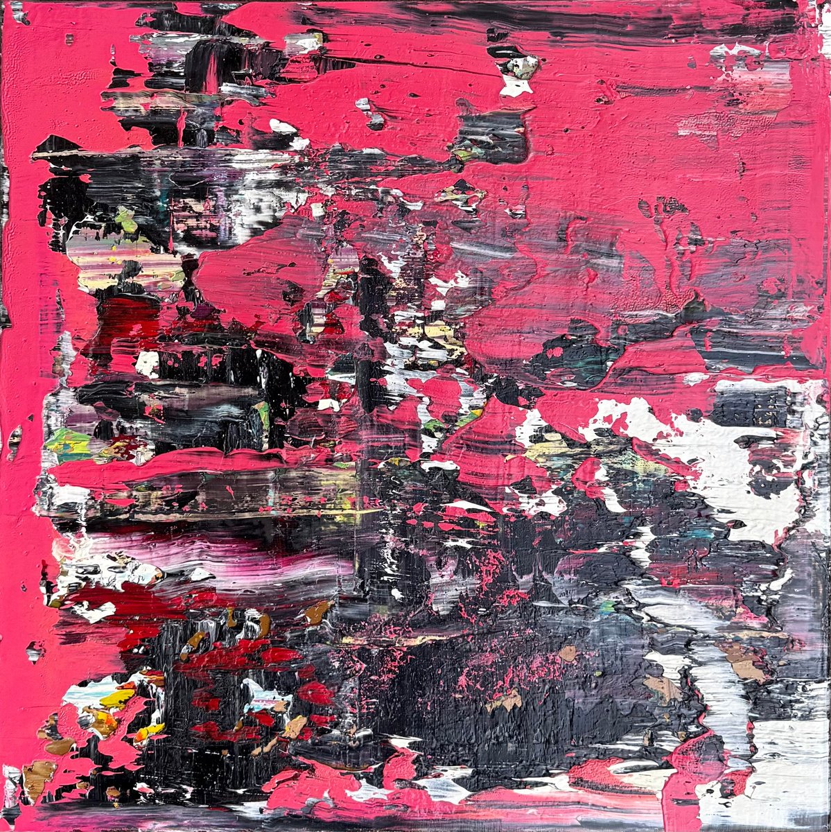 Palimpsest Of Tension By Svitlana Andriichenko, 18 X 18, Artwork For Sale On Artfinder