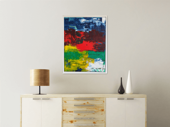 Something in the air (framed painting)
