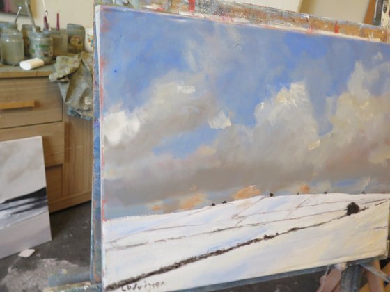 Snow on Garrowby Hill