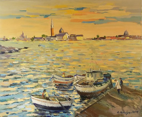 VENICE SAN GEORGIO MAGGIORE AT SUNSET – One of a kind