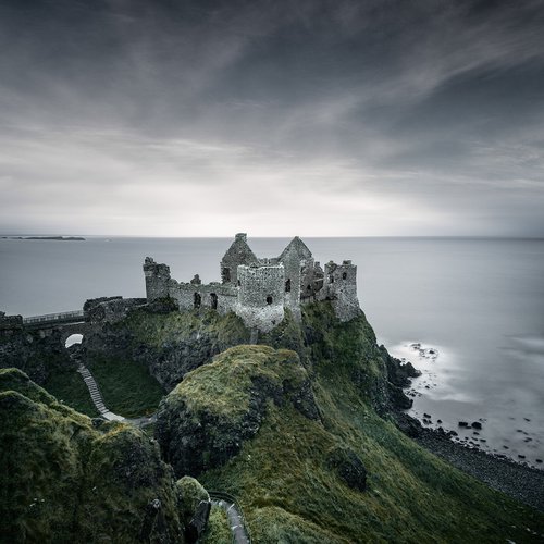 Stormy Dunluce by Nick Psomiadis