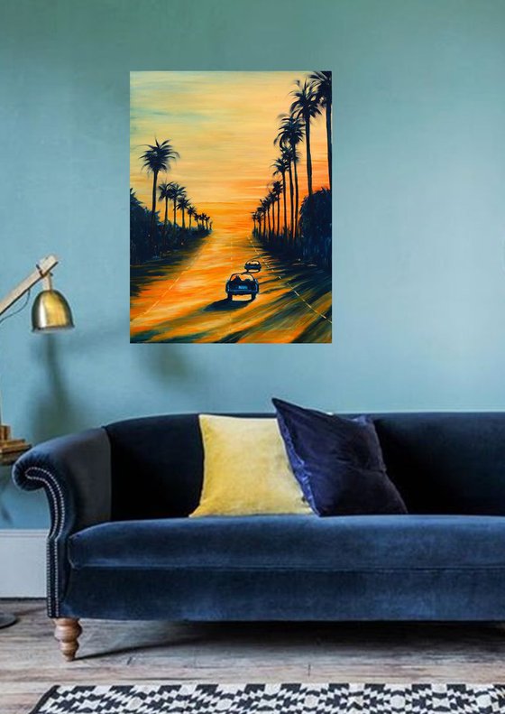 Another day going down- Californication series EXTRA DEEP 3D CANVAS