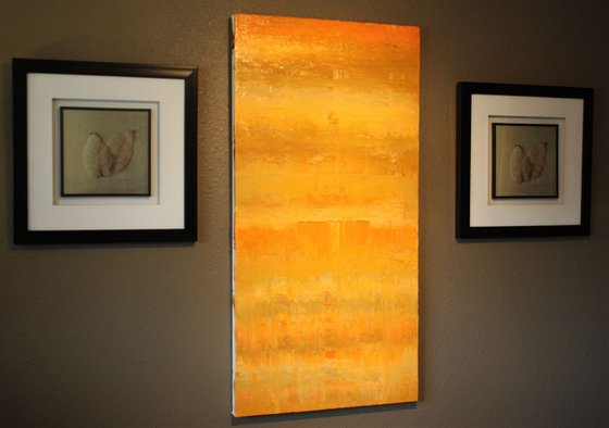 Abstract Gold Orange Ochre Concept