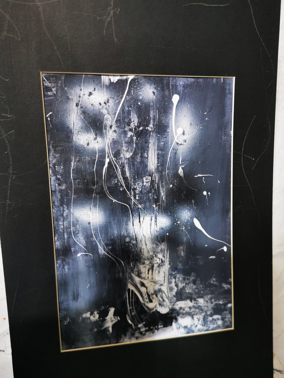 Framed spontaneous enigmatic dark still life special artwork collection master Ovidiu Kloska