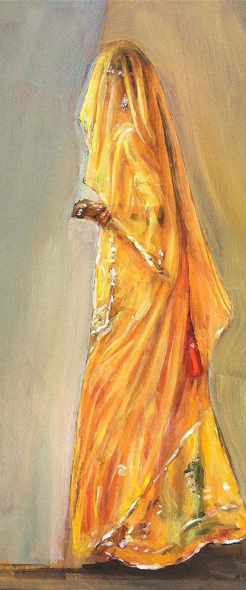 Woman in Gold by Arun Prem