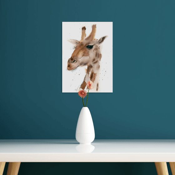 giraffe portrait