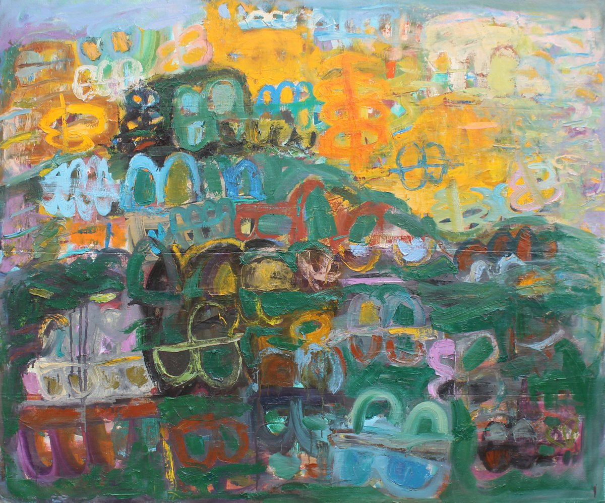 Summer Evening By Sergiy Dekalyuk, 54 X 45, Artwork For Sale On Artfinder