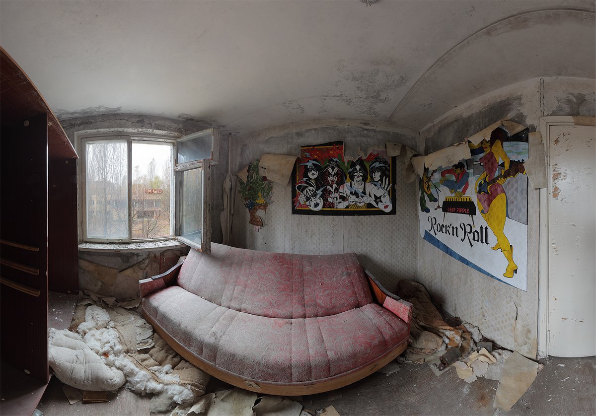 Photorealistic Cityscapes Photograph By Stanislav Vederskyi, 89 X 63", #17. Pripyat Rock