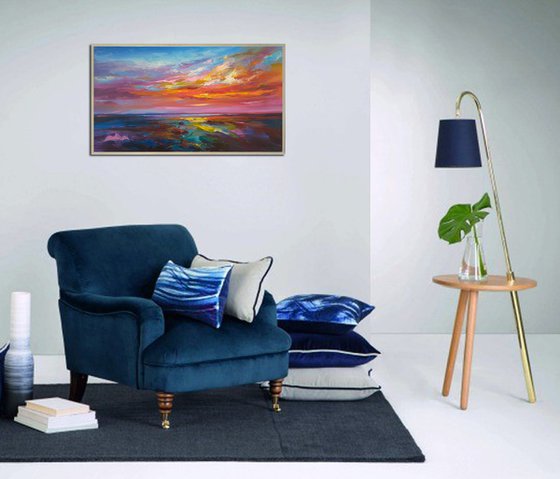 Abstract morning seascape