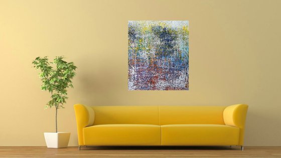 The tree of hope (n.290) - 90 x 100 x 2,50 cm - ready to hang - acrylic painting on stretched