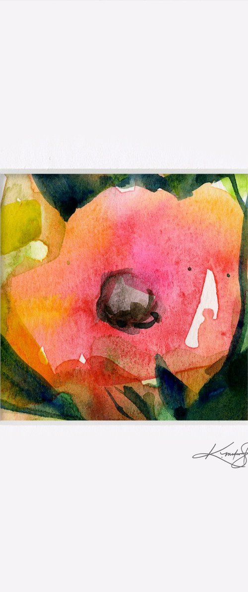 Little Dreams 17 - Small Floral Painting by Kathy Morton Stanion by Kathy Morton Stanion