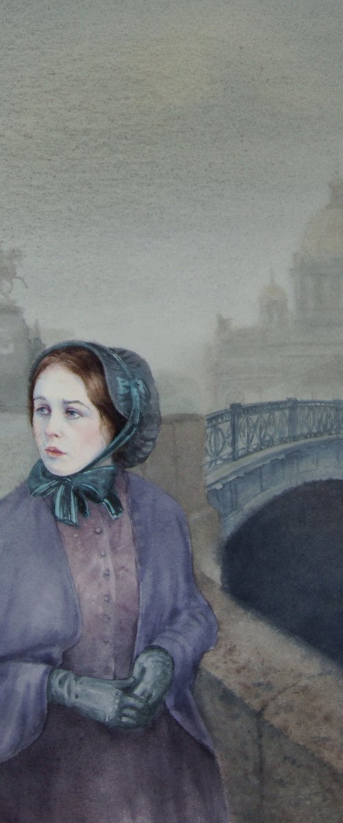 Nastenka Dostoevsky’s by Olga Beliaeva Watercolour
