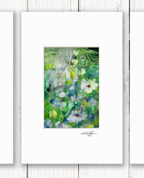 Lost In The Meadow Collection 1 - 3 Floral Paintings by Kathy Morton Stanion by Kathy Morton Stanion