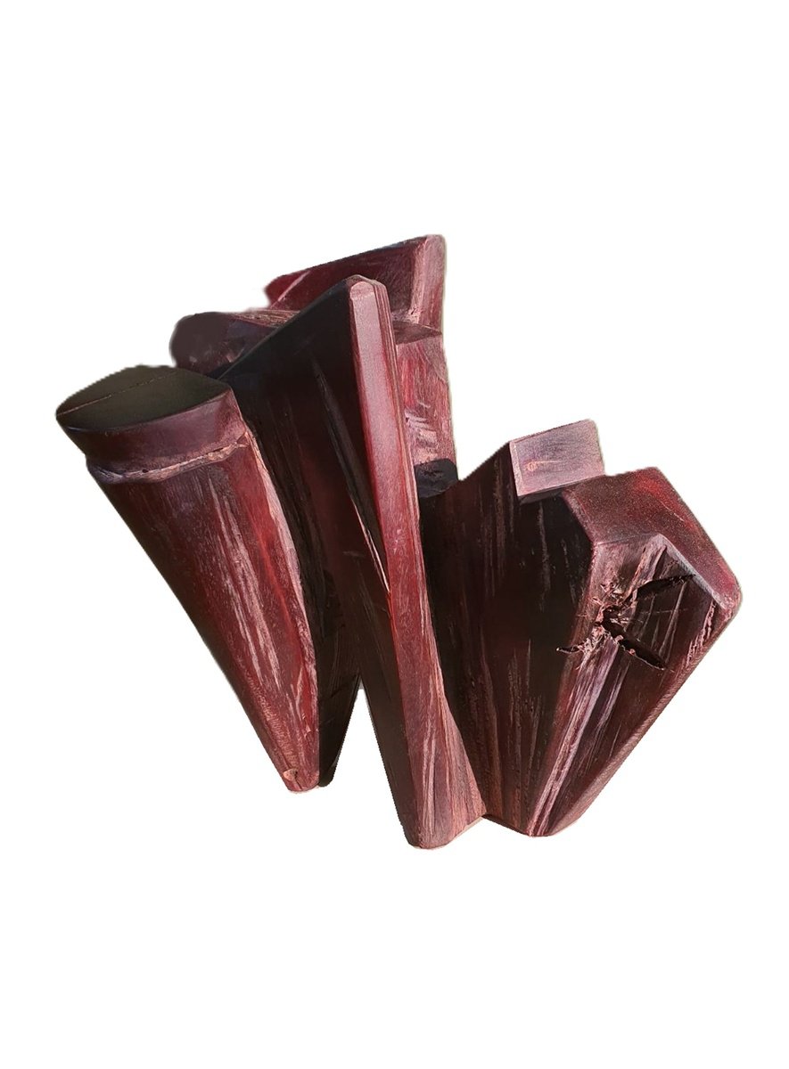 Organic Wood Sculpture , Burgundy By George Troyanov, 14 X 12, Artwork For Sale On Artfinder