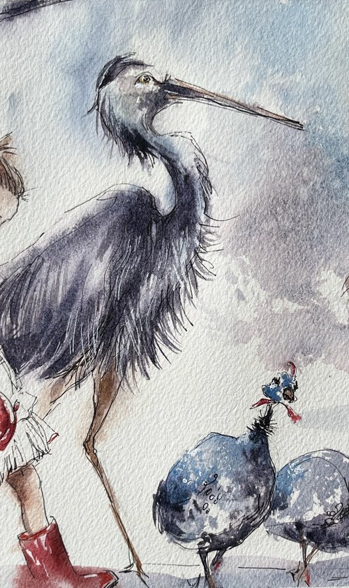 Walking with Birds by Larissa Rogacheva