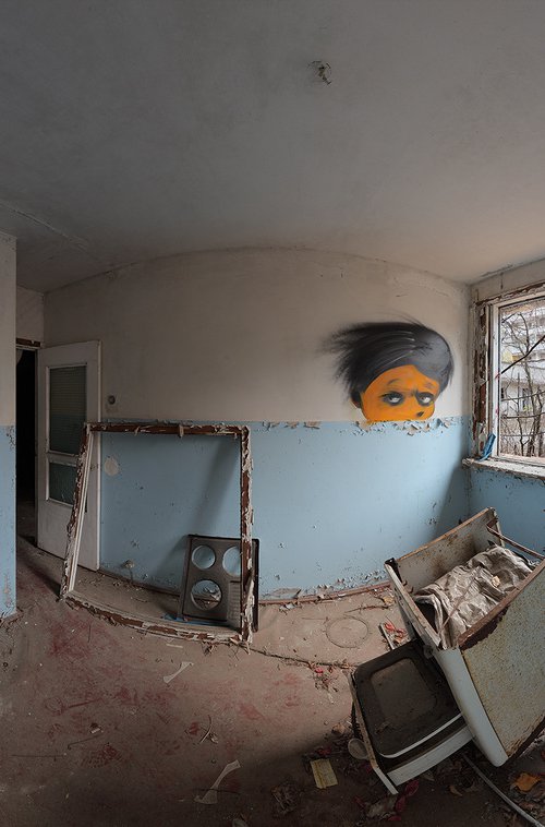 #94. Pripyat. Room with Graffiti 1 - Original size by Stanislav Vederskyi