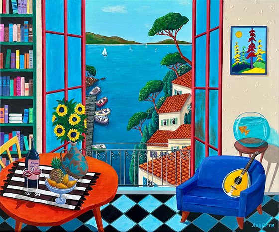 Summer day by the sea