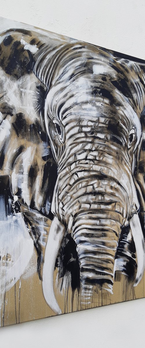ELEPHANT #14 - Series 'One of the big five' by Stefanie Rogge