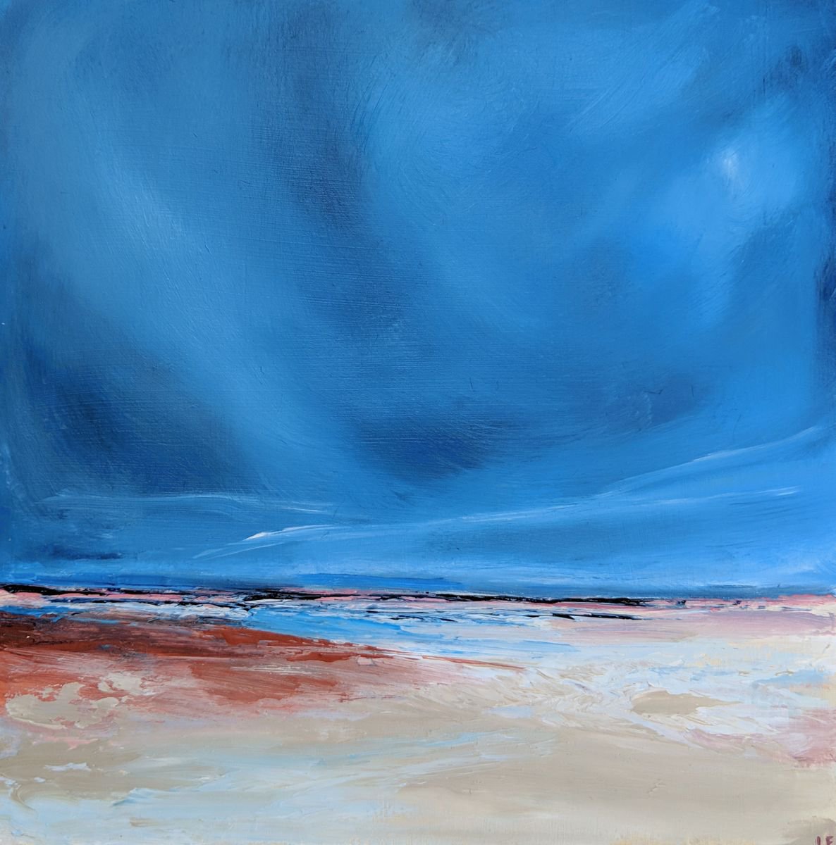 Abstract beach 2 by Jo Earl