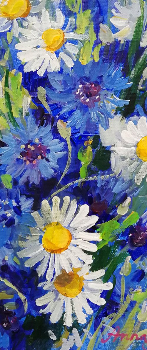 Сornflowers by Anna Silabrama