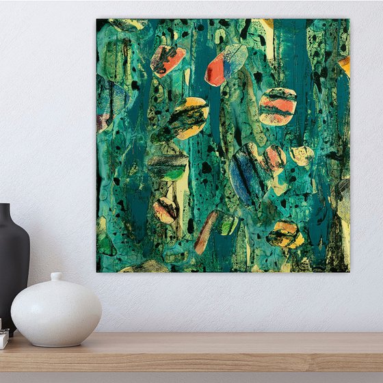 LAGOON, 2 | ORIGINAL ABSTRACT ACRYLIC PAINTING