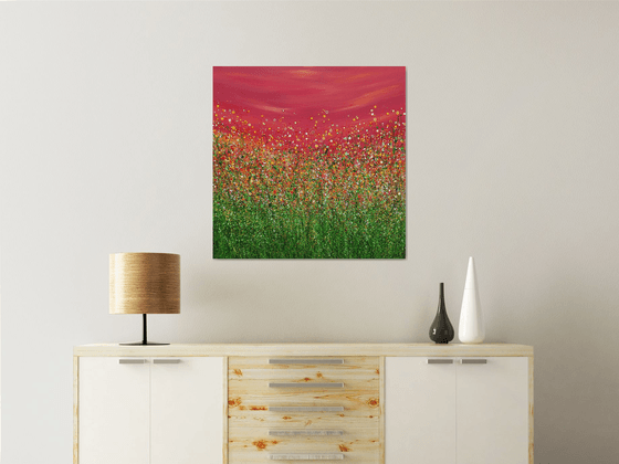 Popping Red Sky Meadows