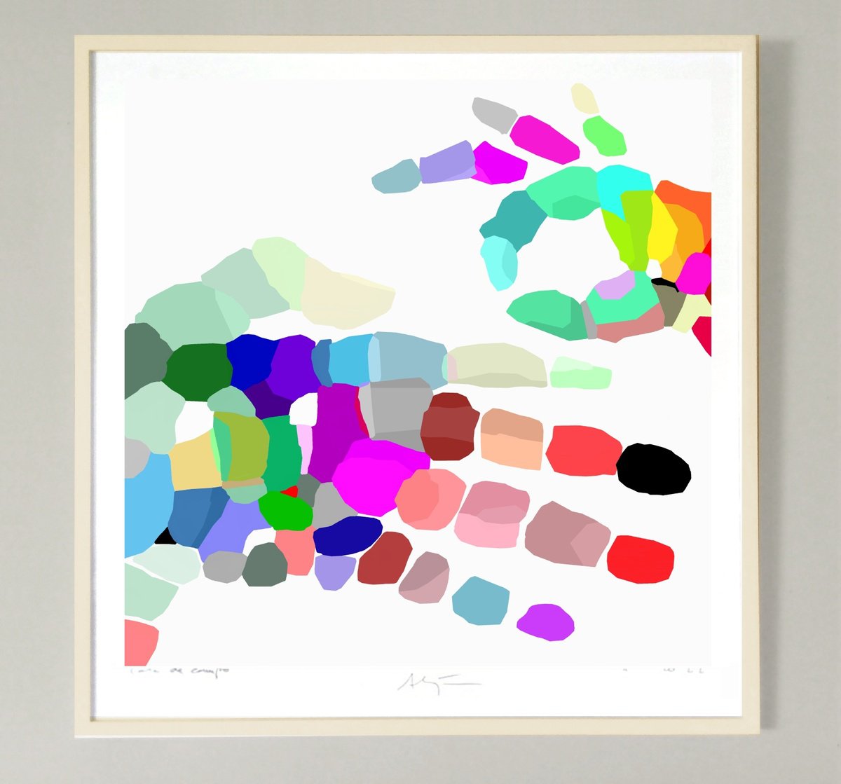 Urban And Pop Portrait Giclee Print By Alejos, 17 X 17, Manosaje, Original Artwork