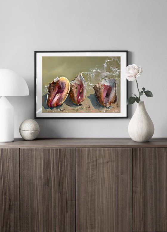 Seashells Original Oil painting