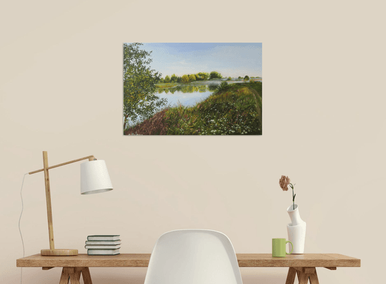 Summer Meadow by the River