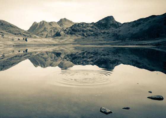 Blea Tarn - Little Langdale Lake District ( Split Toned Print )