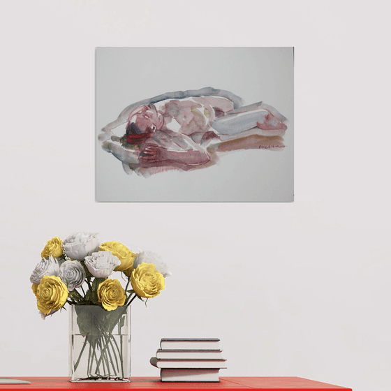 Reclining male nude