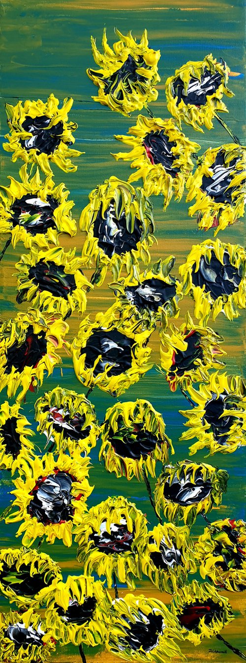 Blooming sunflowers 1 by Daniel Urbaník