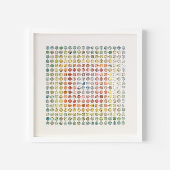 World Map Concentric Rainbow