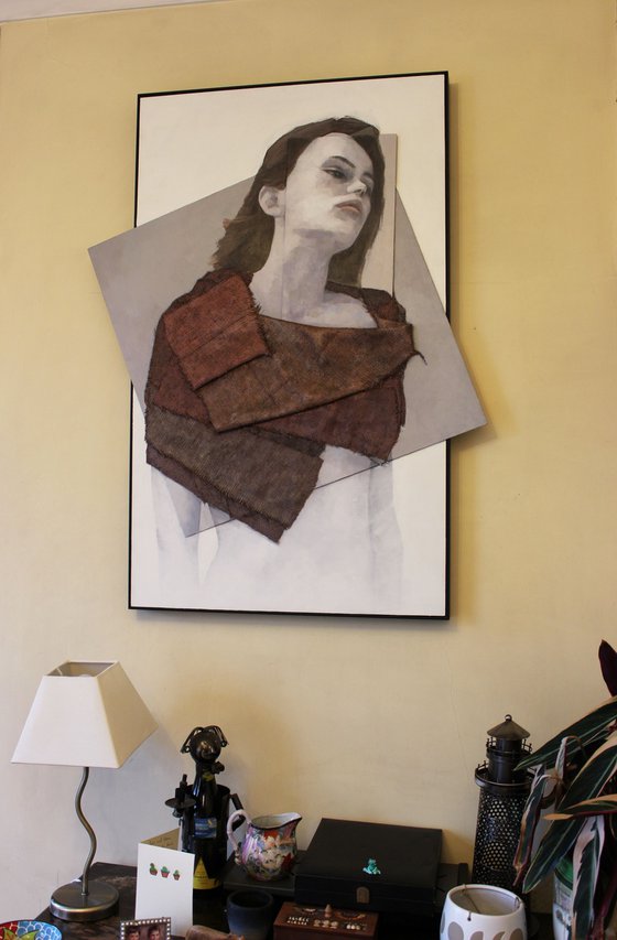 "Cessair" Mixed Media Portrait