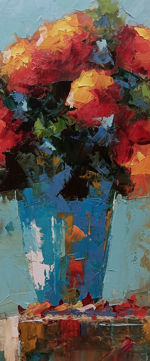 Still life, abstract flowers by Marinko Šaric