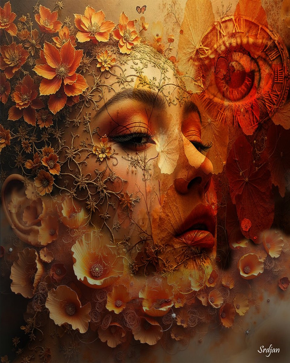 Illustrative Portrait Photograph By Srdjan Jevtic, 35 X 43", Secret, Original Artwork