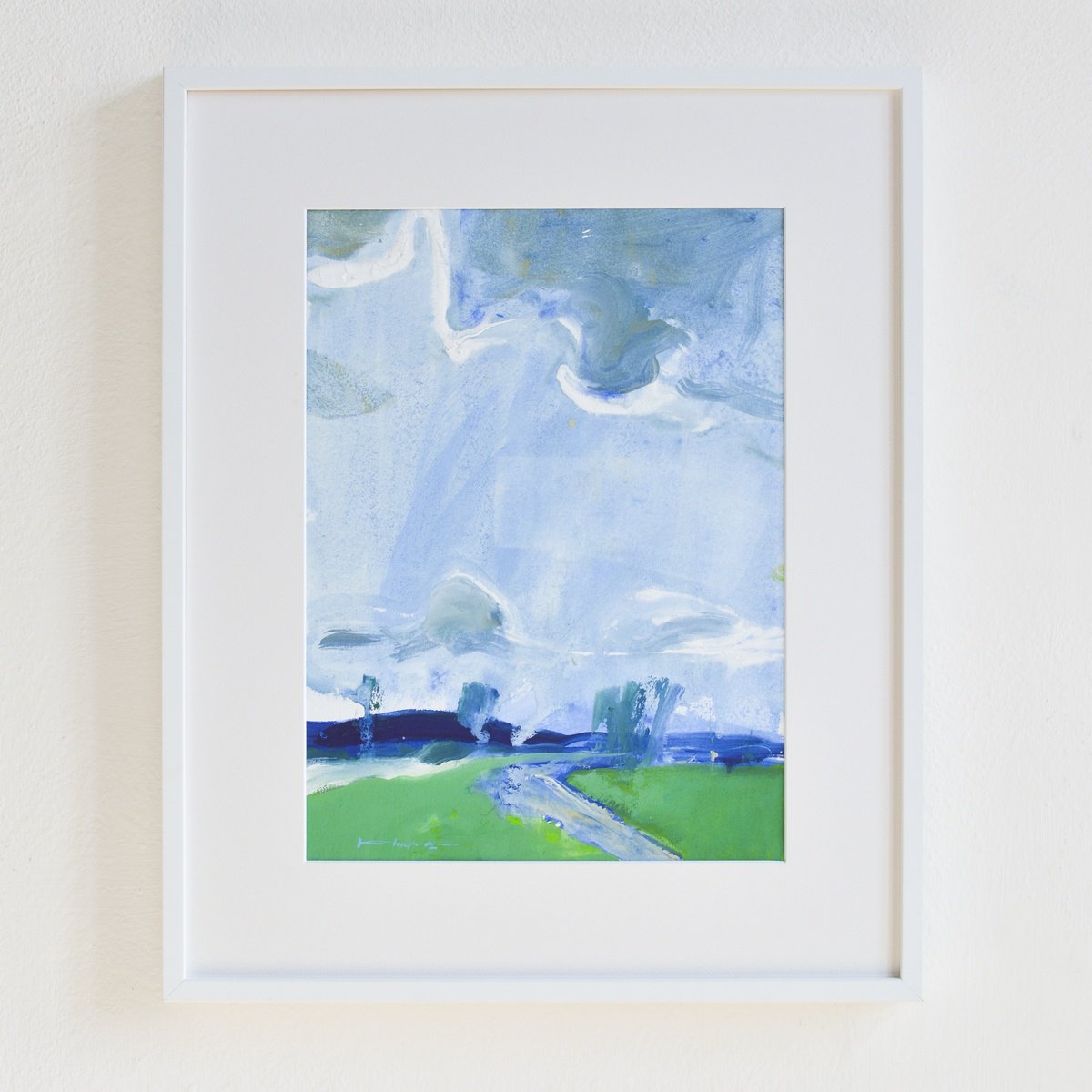 Impressionistic Landscape Painting By Igor Nekraha, 22 X 18, Summer Noon, Original Artwork