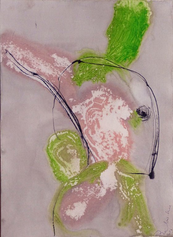 Logos #10 , Acrylic on paper 29x41 cm