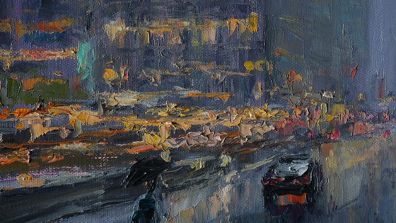 The Rainy Day In New York - New York painting