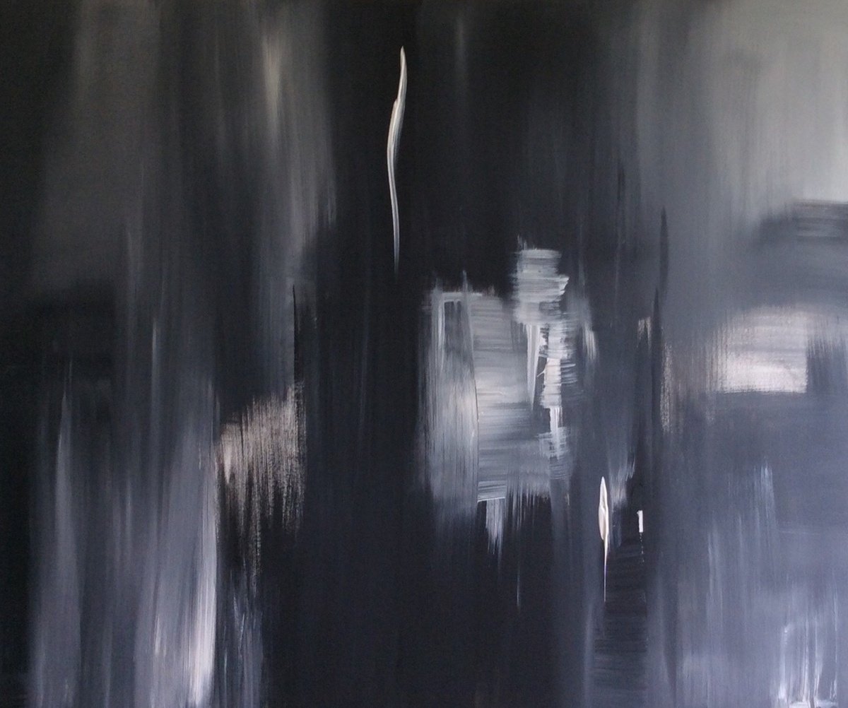 "Smoke And Shadows" 120x100x4cm by Black Beret